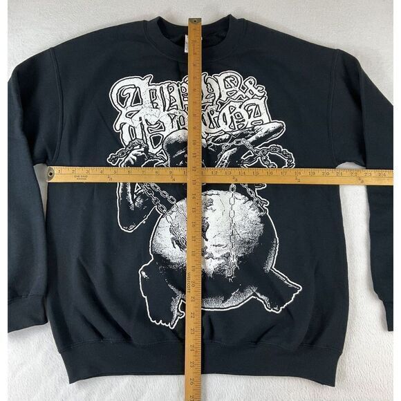 Alpha & Omega Metal Core Rock Band Black 2 Sided Graphic Sweatshirt Mens Medium‎ - Picture 2 of 9